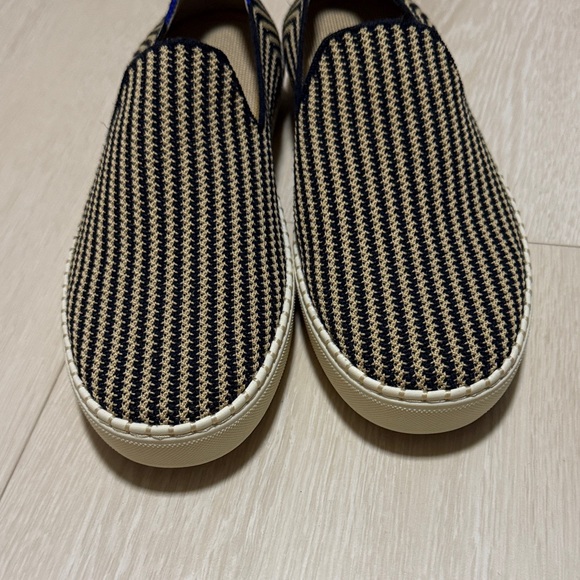 Rothy's The Original Slip-On Sneakers in Black and Tan Women Shoes - Picture 6 of 11